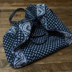 Large Vera Bradley Blue Duffel